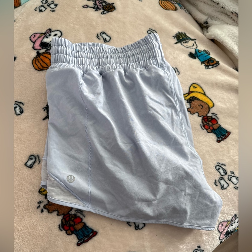 Lululemon Pastel Blue Hotty-Hot Shorts 2.5”